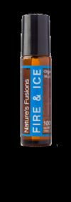 FIRE & ICE ROLL ON WITH ORGANIC COCONUT OIL - MUSCLE BLEND 10ML